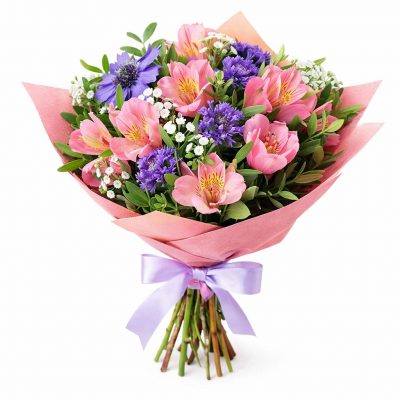 Премиальный букет свежих цветов «Цветочный бриз»