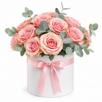 Коробка с розами «Блеск Весны»