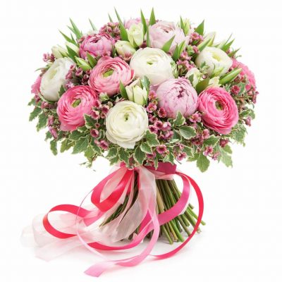 Авторский букет живых цветов «Весеннее очарование»