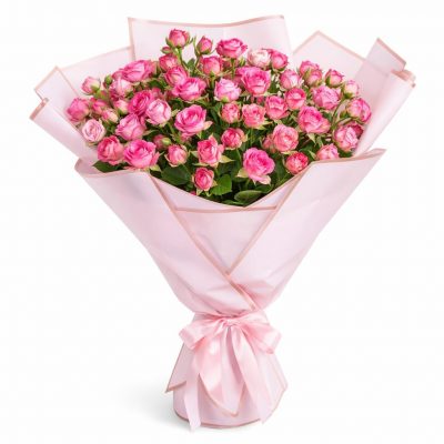 Букет их кустовых роз «Цветочный Элеганс»