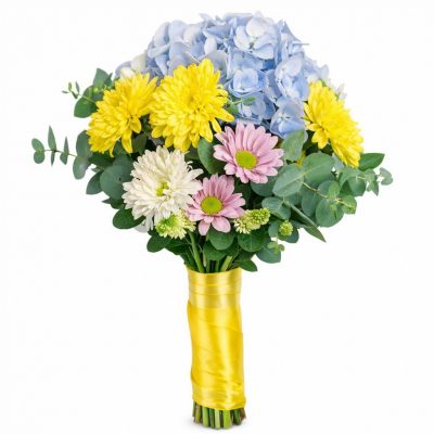 Свадебные букеты невесты из гортензии