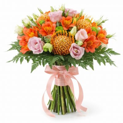 Свадебные букеты невесты из альстромерии