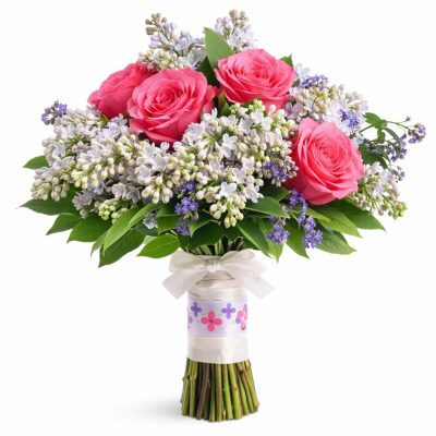 Свадебные букеты невесты из сирени