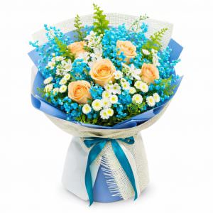 Красивый букет ароматных цветов «Ласка»